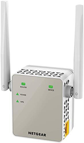 NETGEAR WLAN repeater EX6120 WLAN coverage amplifier 2 to 3 space & 20 device speed up to 1200 Mbit AC1200 dual band WiFi
