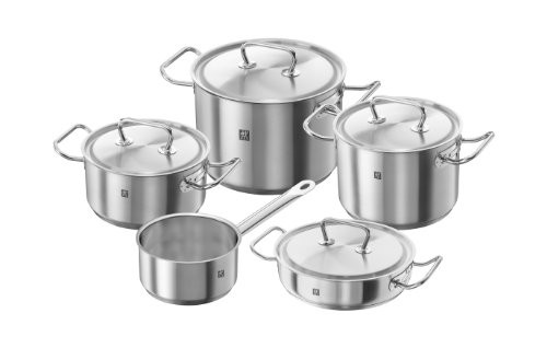 Zwilling - Twin Classic in stainless steel 18 10 rechargeable cookware satin set 5 pz