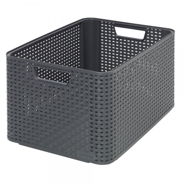 Basket CURVER 205852 (30 l dark gray color)