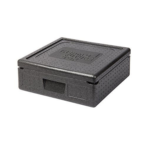 Thermo Box Future Square Thermobx caja de transporte más frío y caja de aislamiento caja fría con la tapa 12 l Negro RTD de EPP expandido polipropileno