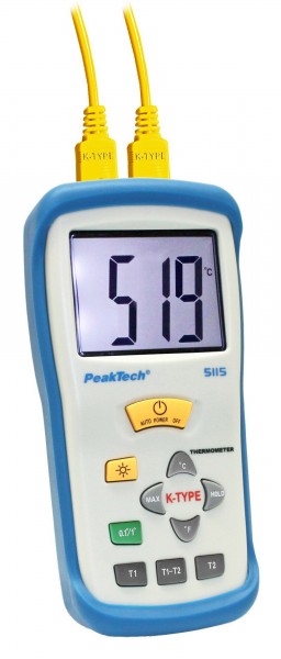 PeakTech 5115 - Thermomètre numérique -50 à + 1300 ° C