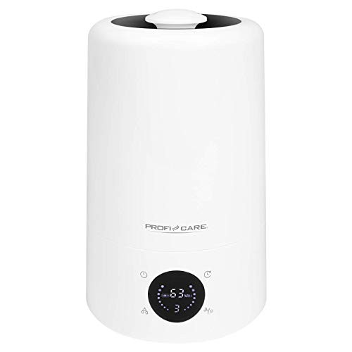 Professional Care humidifier PC-3077 LB active Karobfilter 5 liter water tank ultrasound technology for rooms up to 60m²