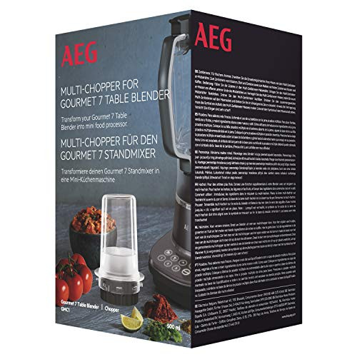 AEG GMC1 Zerkleinerer Multizerkleinerer für Gourmet 7 Mixer Gemüse Früchte und mehr einfaches Zerkle