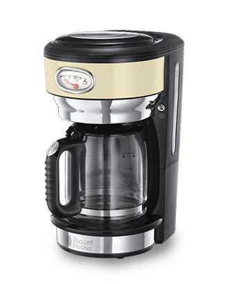 Kaffeemaschine Filter Russel Hobbs Retro 21702-56 (1000W cremefarben)