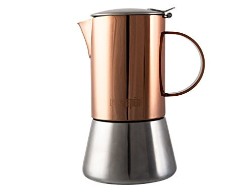 La Cafetière 4-cup coffee percolator in copper optics 200 ml 7 fl oz for induction fields suitable