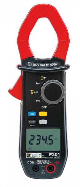 Chauvin Arnoux F201 abrazadera mano multímetro digital de CAT III IV 1000 V 600 V ad