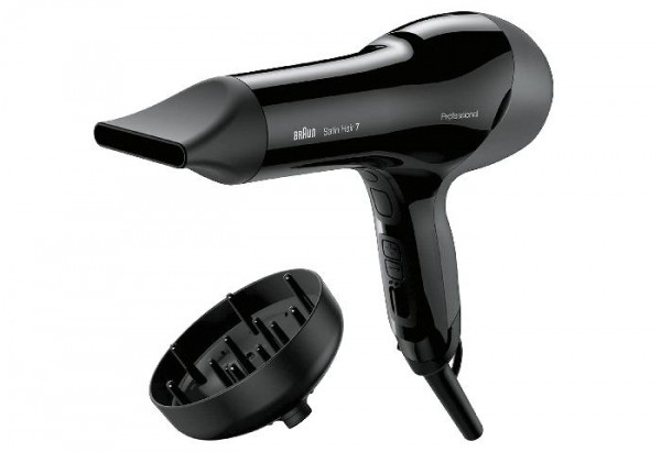 Braun Satin Hair HD785 hairdryer 7 Sensodryer 2000Watt with diffuser black