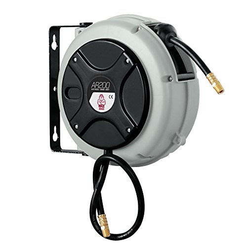MAXTOOLS AR200 air and water passage up to 45 ° 6 m air hose reel with PVC