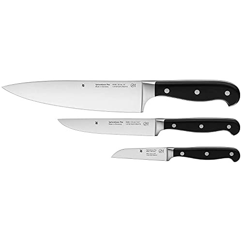 WMF Spitzenklasse Plus Messerset 3-teilig 3 Messer Küchenmesser geschmiedet Performance Cut Kochmess