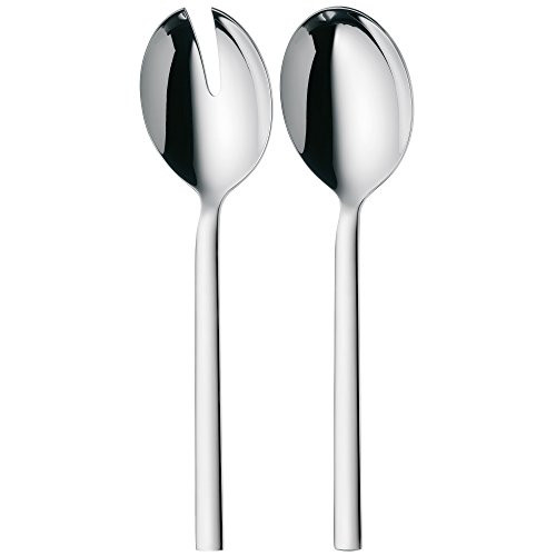 WMF Lyric salad servers steel 23.7 cm salad fork and serving spoon Cromargan protect stainless steel small