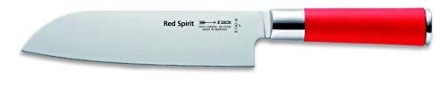 F. DICK Santoku rouge couteau Esprit avec une lame de 18 cm couteau de cuisine en acier X55CrMo14