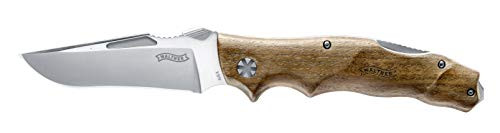 Walther knife Adventure Folder Wood- Extremely sharp and robust Survivalmesser- 5.0610