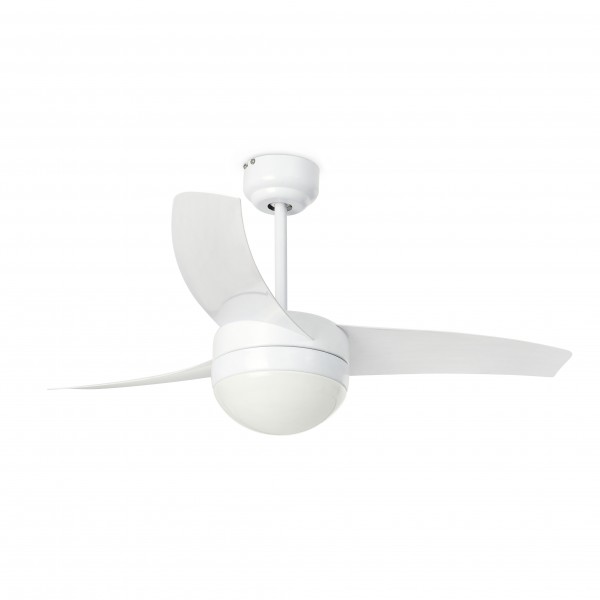 Faro Easy ceiling fan white with lighting 33415