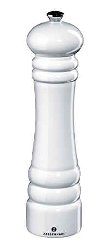 Molino de pimienta Zassenhaus 20434 "Berlín" de haya de 24 cm blanco brillante