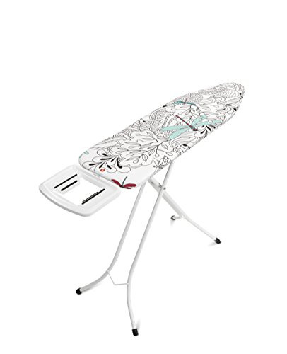 Brabantia 111181 ironing table 124 x 38 cm with steam stop trough dragon fly 7 x 49 x 161 cm steel and expanded metal