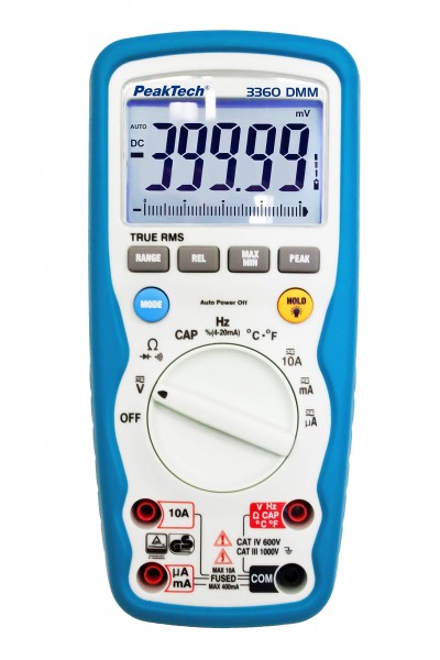 PeakTech 3360 - Multimètre numérique 40000 points TRMS