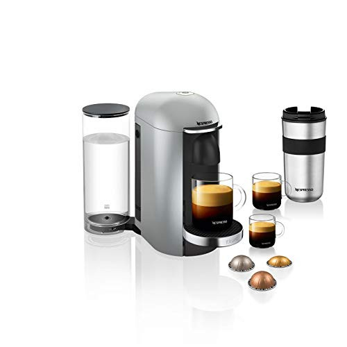 Krups XN900E Nespresso Vertuo Plus Deluxe Kaffeekapselmaschine 1260 Watt silber 1,7 l Wassertank