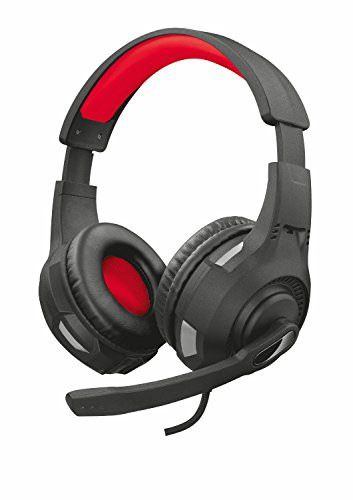 Trust GXT 307 Ravu headphone headband black, red