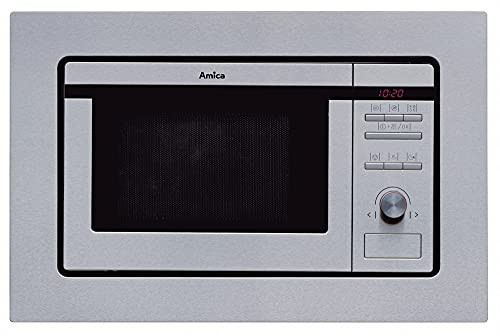 Amica EMW13180E microwave fitted black glass steel 59.5 cm
