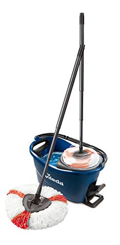 Vileda Turbo EasyWring & Clean Complete Set blue mop and bucket with Power Spin