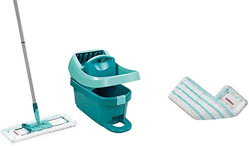 Leifheit set wipe Press Professional XL with floor mop and roles incl. Ersatzbezug professional micro duo microfibre Set absorbent for cleaning without bending over with click system and cleaning heavily