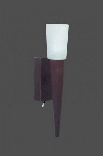 Trío ink.1xG9 lámpara de pared óxido 28W Eco alabasterf.weiss coloreado
