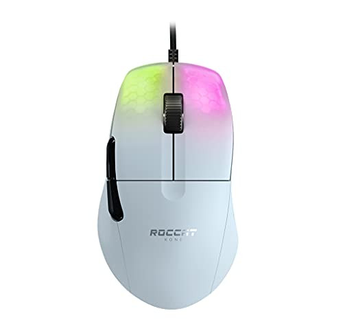 Roccat Kone Pro - Lichtgewicht Ergonomische optische prestaties Gaming Mouse White