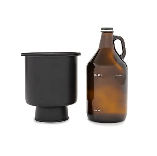 ESPRO Cold Brew 1,89 liter zwarte koffiezetapparaat voor een kopje koffie of thee kaltgebrühten