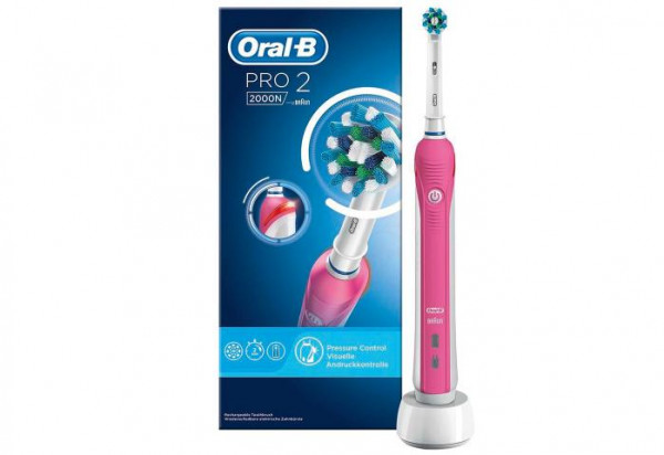Oral-B Pro 2 2000N tandenborstel roze