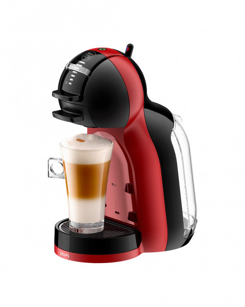 Krups Mini Me - espacio de trabajo - la máquina de café espresso - 0,8 l - cápsulas de café - 1500 W - Negro - Rojo