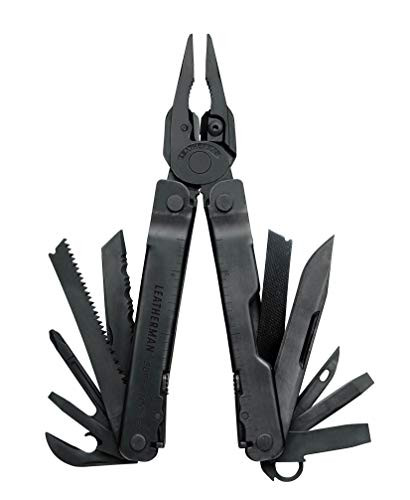 LEATHERMAN - Super Tool 300 grandes negro de acero inoxidable con funda MOLLE multi-herramienta con 19 herramientas