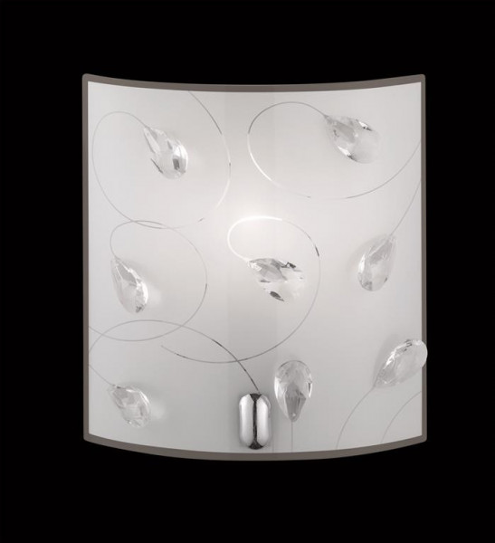 Trio wall lamp 1xE14 clear (without LM) Glasdeko
