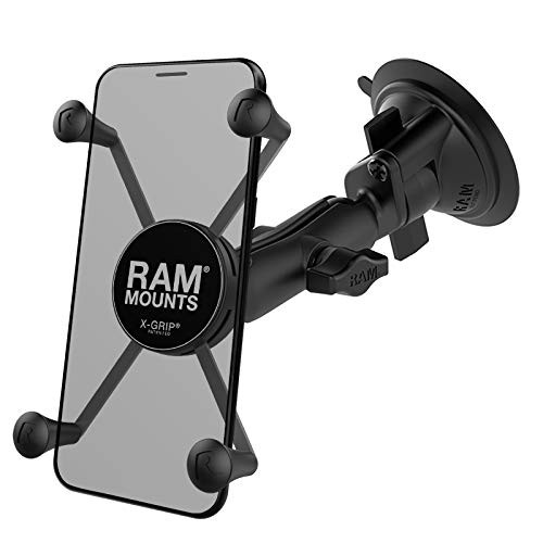RAM X-Grip Large mobile phone holder with RAM twist lock suction cup base