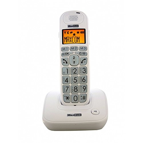 TELEFONO MAXCOM MC 6800 bianco cordless DECT GAP