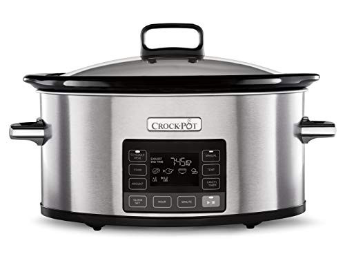 Crock-Pot Time Select programmable timer and digital display 5.6 l capacity for 7 people and more digital slow cooker
