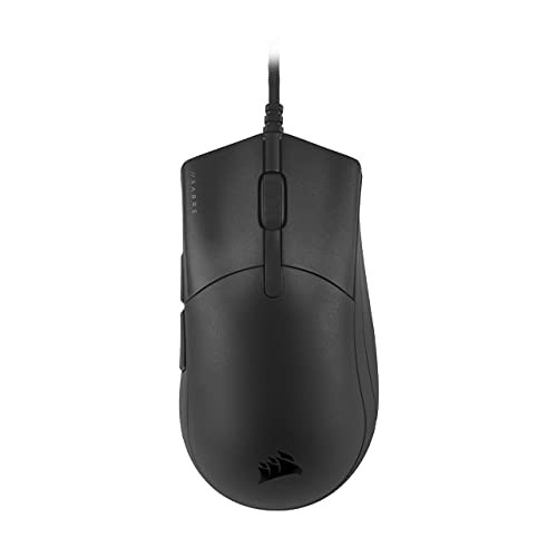 Corsair SABER PRO SERIES CHAMPION gaming mouse Ergonomic design and competitive games Flexible cable paracord Instantaneous CORSAIR QUICK STRIKE buttons Black Ultralight 69g