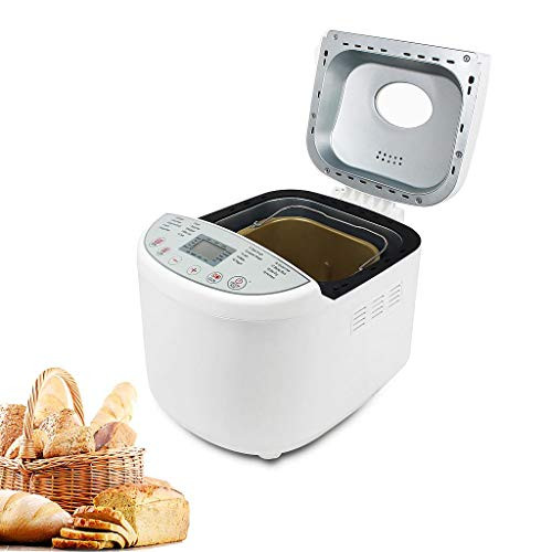 Domaier breadmaker bakers with 19 baking programs 3 bread sizes LCD screen 3 different degrees of browning