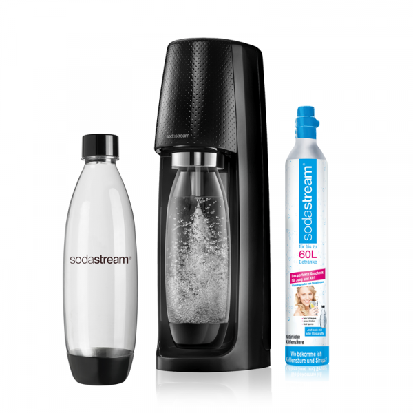 SodaStream Wassersprudler Easy schwarz - 1L - Kunststoff