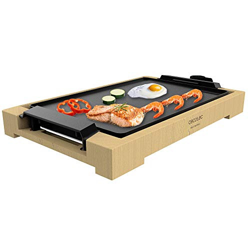 Cecotec Electric grill plate tasty & Grill 2000 Bamboo Bamboo frame adjustable thermostat power 2000 W