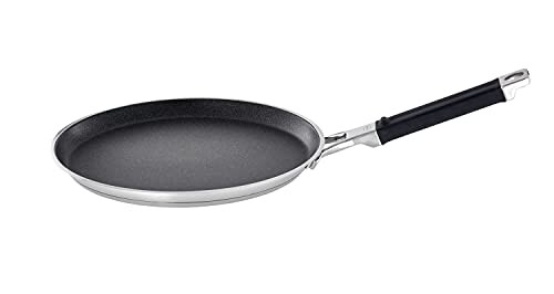 ROESLE SILENCE PRO Crêpes Pan steel 18 10 High-quality frying pan with scratch-resistant premium non-stick coating ProResist