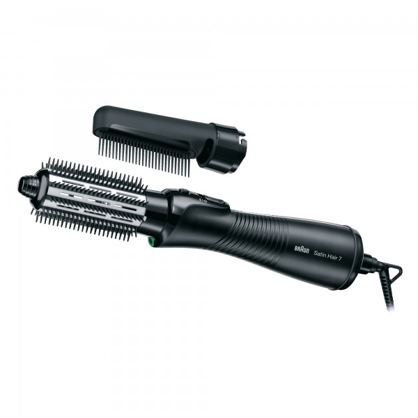Hot-air curling brush for hair Braun AS720 (700W black color)