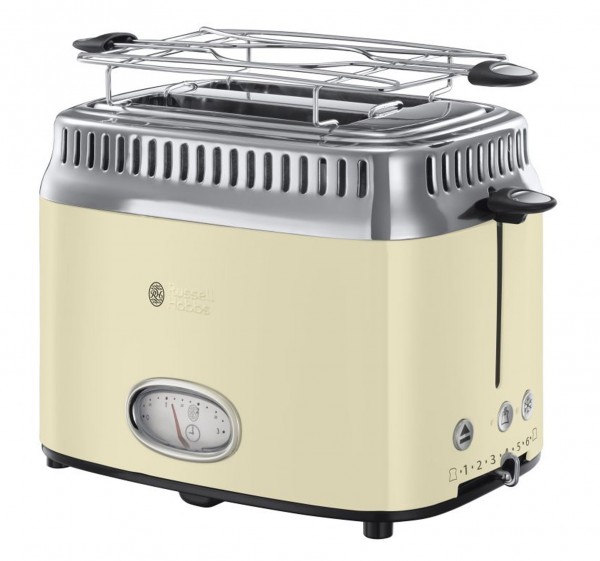 Grille-pain Russell Hobbs 21682-56 Retro (1200W, crème) (VENTE)