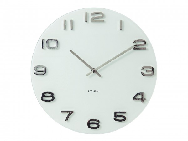 el color blanco de la pared del reloj Karlsson pared KA4402 Vintage - Vintage