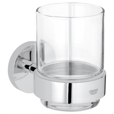 houder Grohe Essentials glas met chroom 40447001