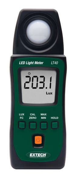 Extech LT40 luxmètre étalonné selon la norme ISO 400 à 400 000 lx