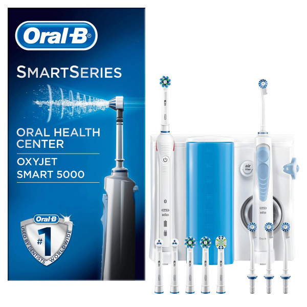 ORAL-B Center OxyJet cleaning system irrigator + Oral-B SMART 5