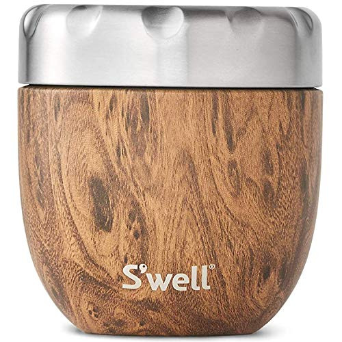 S'well unisex - envases de alimentos para adultos 470ml madera de teca