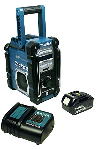 Makita DMR 112 construction site radio with DAB + and Bluetooth + Ah battery 3 and battery charger