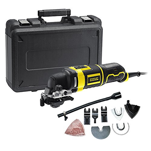 Stanley FatMax Oscillating Multi Tool FME650K 300W depth stop cutting guide infinitely variable rocking speed control
