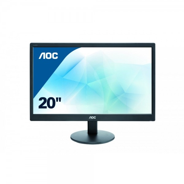 Monitor AOC E2070SWN 19 5 TN 1600 x 900 VGA colore nero